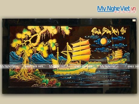 Tranh Sơn Mài Thuận Buồm Xuôi Gió TSM7139-1