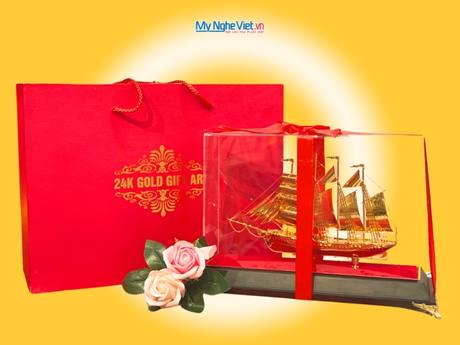 Thuyền Dát Vàng 24K DDTB026