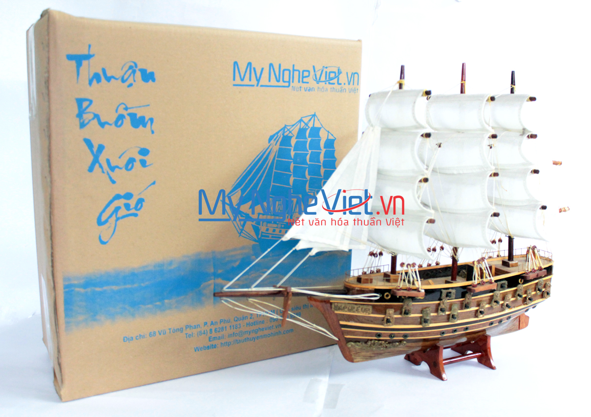 Mô hình tàu thuyền Napoleon (thân 40cm) MNV-TB29